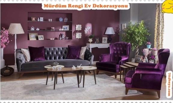 Mürdüm rengi dekorasyon önerilerine bayılacaksınız