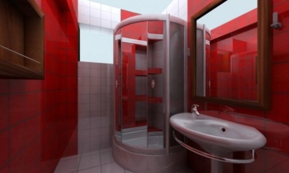 Banyo Dekorasyonunda Şahane Kırmızı Renkler