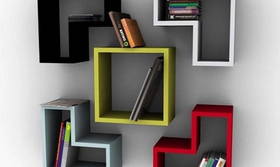 Kırmızı Kombinasyonlu Modern TV-Duvar Ünitesi Tasarımları