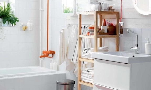 Banyolarınıza Özel Basit ve Şık Ikea Banyo Dolapları