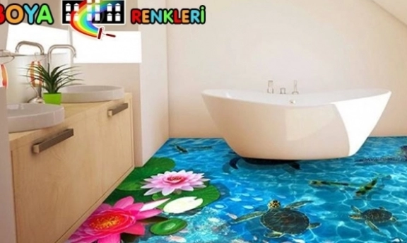 Banyo Dekorasyonunda 3 Boyutlu Zemin Uygulamaları