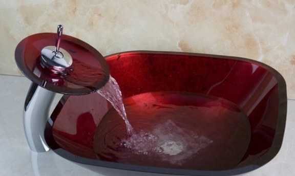 Çok Değişik Cam Çanak Lavabo Tasarımları