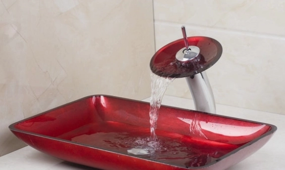 Çok Değişik Cam Çanak Lavabo Tasarımları