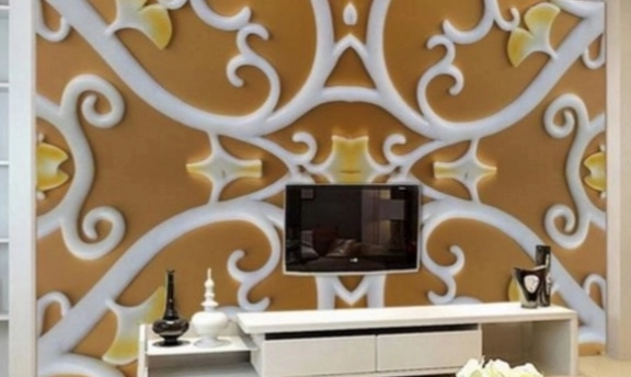 TV Arkası Dekorasyonunda Değişik Uygulama Örnekleri