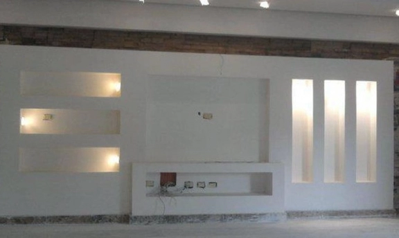 Yeni Moda Alçıpan TV-Duvar Ünitesi Tasarımları