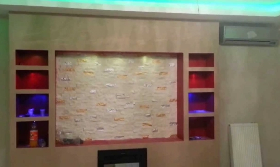 Yeni Moda Alçıpan TV-Duvar Ünitesi Tasarımları