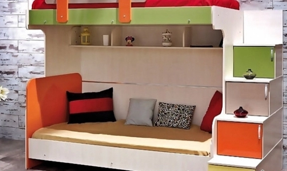 Çocuk odaları için modern ranza tasarımları
