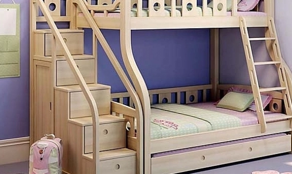 Çocuk odaları için modern ranza tasarımları