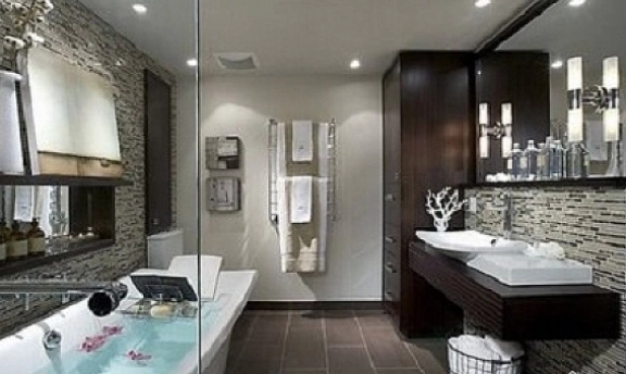 Özel Lüks banyo dekorasyonu fikirleri