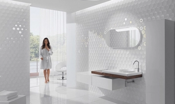 Yeni Beyaz Banyo Fayansı Örnekleri ve Fikirleri