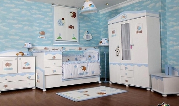 Mavi Renk Çocuk ve Bebek Odası Modelleri