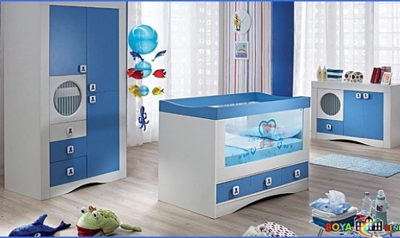 Mavi Renk Çocuk ve Bebek Odası Modelleri