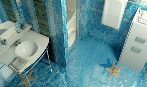 3 Boyutlu Banyo Duvar Dekorasyonları