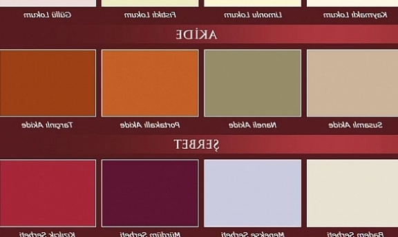 Marshall Osmanlı Duvar Boyası Renkleri