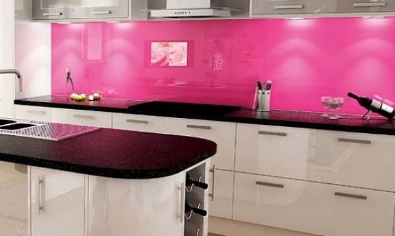 Pembe Renkli Mutfak Dekorasyonu Örnekleri