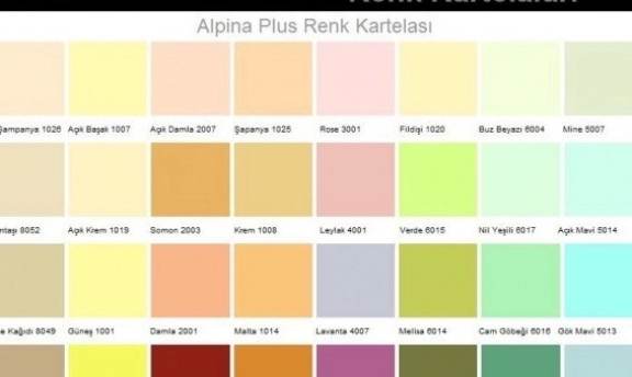 Filli Boya Renk Kartelası 2015