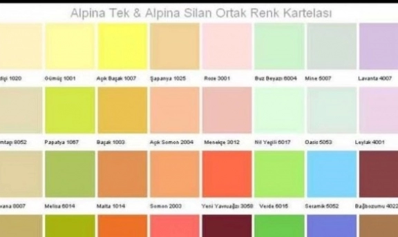 Filli Boya Renk Kartelası 2015