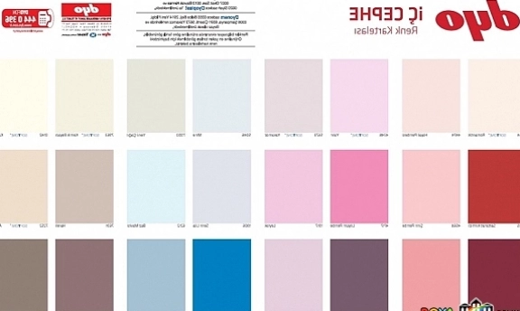 DYO İç Cephe Duvar Renk Kartelası ve Kataloğu