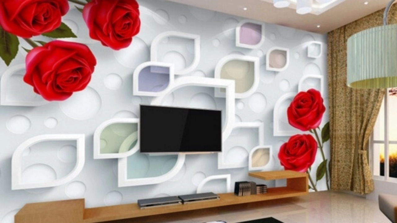 TV Arkası Dekorasyonunda Değişik Uygulama Örnekleri