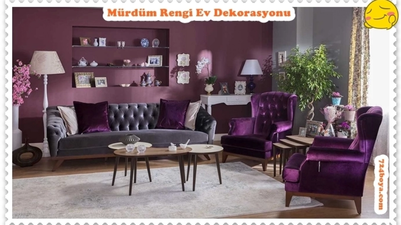 Mürdüm rengi dekorasyon önerilerine bayılacaksınız