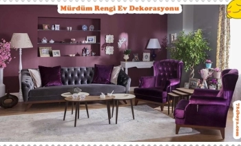 Mürdüm rengi dekorasyon önerilerine bayılacaksınız